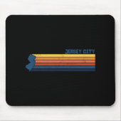 Jersey City New Jersey City Retro  Mousepad (Vorne)