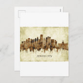 Jersey City New Jersey Cityscape Feiertagspostkarte (Vorne/Hinten)