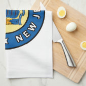 Jersey City New Jersey Geschirrtuch (Viertel Falte)