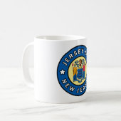 Jersey City New Jersey Kaffeetasse (Vorderseite Links)