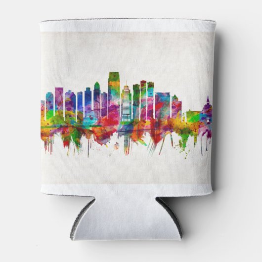 Jersey City New Jersey Skyline Dosenkühler (Vorderseite)