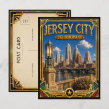 Jersey City New Jersey Vintage Art Deco Golden Age
