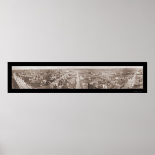 Jersey City NJ Panview Foto 1909 Poster