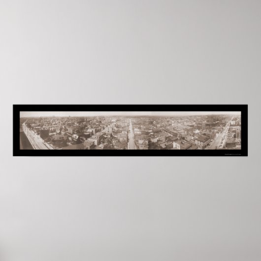 Jersey City NJ Panview Foto 1909 Poster (Vorne)