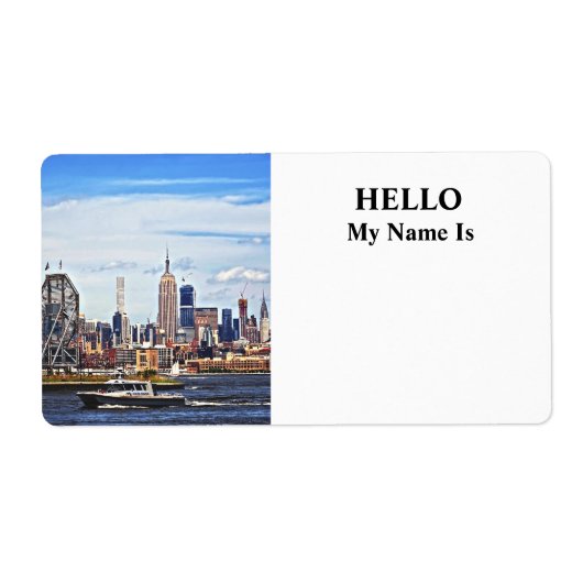 Jersey City NJ - Polizeiboot von Colgate Clock (Vorne)