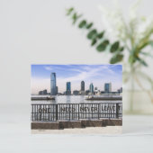 Jersey City Skyline One Need Verlass Postkarte (Stehend Vorderseite)