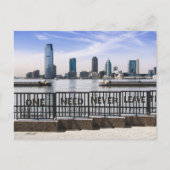 Jersey City Skyline One Need Verlass Postkarte (Vorderseite)