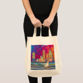 Jersey City Skyline Tasche (Vorderseite (Produkt))