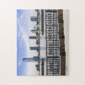 Jersey CitySkyline man muss nie verlassen Puzzle (Vertikal)