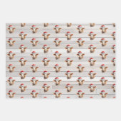 Jersey Cow, Barn Wood, "Moory Christmas" Geschenkpapier Set (Vorderseite 2)