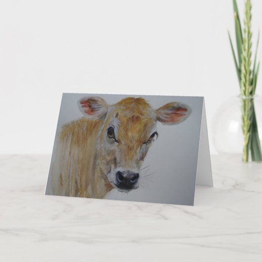 Jersey Cow Greetings Card Karte (Vorderseite)