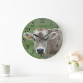 Jersey Cow Große Wanduhr (Zuhause)