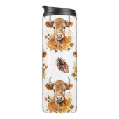 Jersey Cow Herbstlaubs Thermosbecher (Nach rechts gedreht)