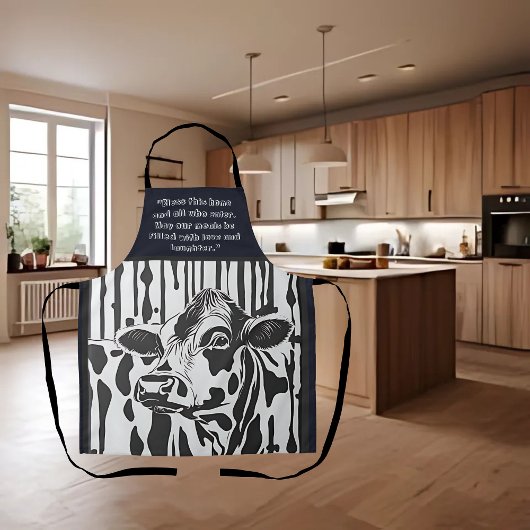 Jersey Cow individuell anpassbar Schürze