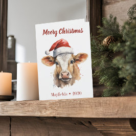 Jersey Cow "Moory Christmas" Faltschachtel Feiertagskarte