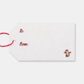 Jersey Cow "Moory Christmas" Geschenkanhänger (Rückseite Horizontal)