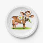 Jersey Cow Pappteller (Vorderseite)
