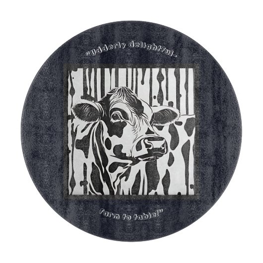 Jersey Cow Schneidebrett (Vorderseite)