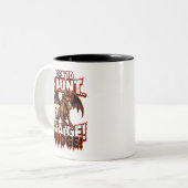 Jersey Devil Born To Haunt Funny Cryptid Humor Zweifarbige Tasse (Vorderseite Links)