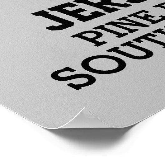 Jersey Devil Creature Cryptid Anpassbarer Text Poster (Ecke)