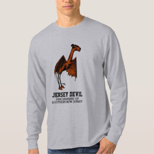 Jersey Devil Creature Cryptid Anpassbarer Text T- T-Shirt