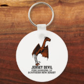 Jersey Devil Creature Cryptid Customizable Text Ke Schlüsselanhänger (Vorderseite)