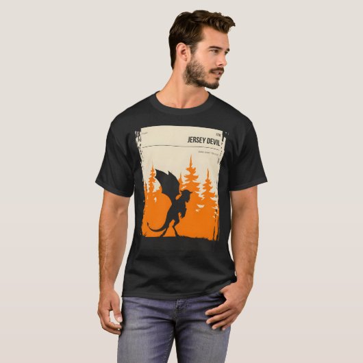 Jersey Devil Cryptid Book Cover Poster T-Shirt (Vorne ganz)