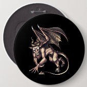 Jersey Devil Cryptid Creature Button (Vorne & Hinten)