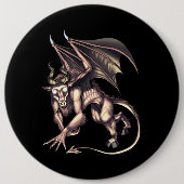 Jersey Devil Cryptid Creature Button (Vorderseite)