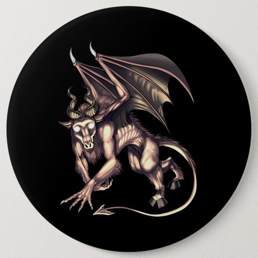 Jersey Devil Cryptid Creature Button (Vorderseite)