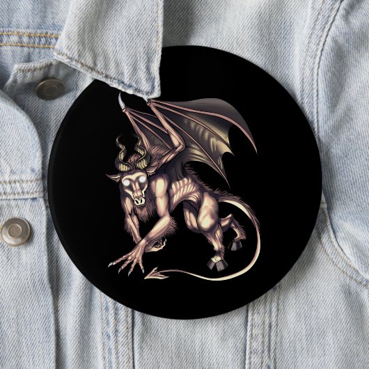 Jersey Devil Cryptid Creature Button (Beispiel)