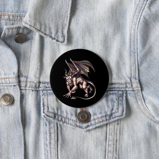 Jersey Devil Cryptid Creature Button (Beispiel)