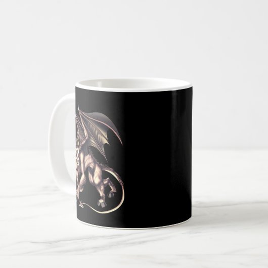 Jersey Devil Cryptid Creature Kaffeetasse (Vorderseite Links)