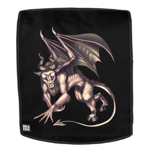 Jersey Devil Cryptid Creature Rucksack (Abnehmbare Front)