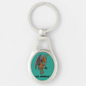 Jersey Devil "J.D. Wozzle" Cryptid Schlüsselanhänger (Vorderseite)