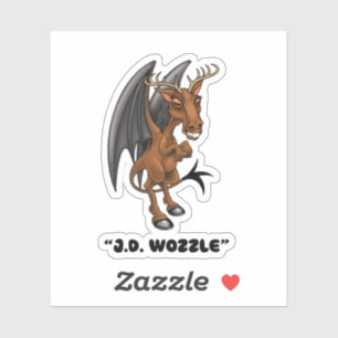 Jersey Devil "J.D. Wozzle" Kryptid-Aufkleber Aufkleber