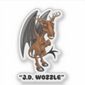 Jersey Devil "J.D. Wozzle" Kryptid-Aufkleber Aufkleber (Vorderseite)
