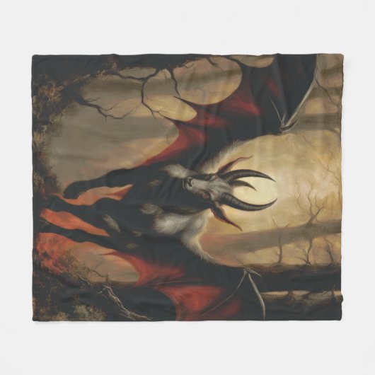 Jersey Devil Renaissance Blanket Fleecedecke (Vorderseite (Horizontal))