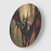 Jersey Devil Renaissance Wall Clock Große Wanduhr (Winkel)