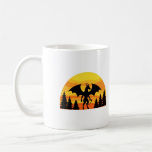 Jersey Devil Sonnenuntergangs-Silhouette Kaffeetas Kaffeetasse