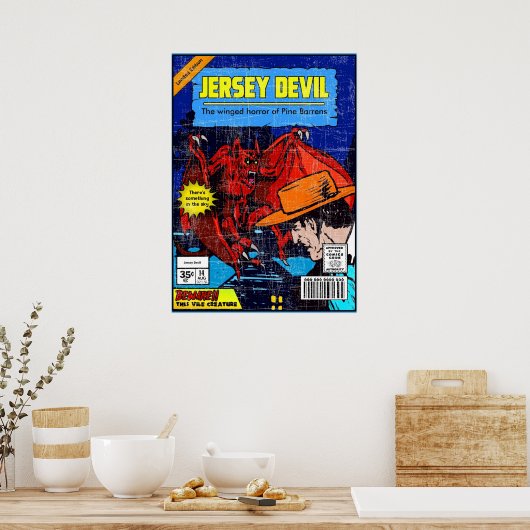 Jersey Devil Vintag Poster (Küche)