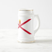 Jersey Flag Bierglas (VorderseiteRechts)