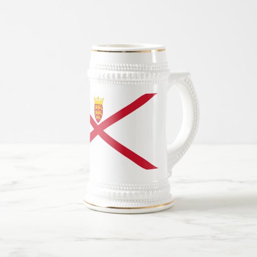 Jersey Flag Bierglas (VorderseiteRechts)