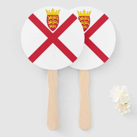 Jersey Flag Fächer (Vorne und Hinten)