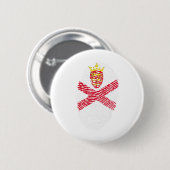 Jersey Flag Fingerprint Country Prix Identity Button (Vorne & Hinten)
