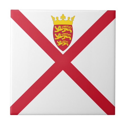 Jersey Flag Fliese (Vorderseite)