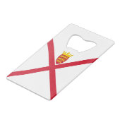 Jersey Flag Geldbeutel Flaschenöffner (Vorderseite Schrägansicht)