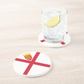 Jersey Flag Getränkeuntersetzer (Seite)