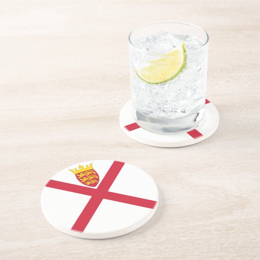 Jersey Flag Getränkeuntersetzer (Seite)