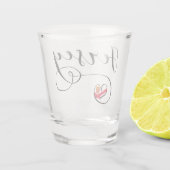 Jersey Flag Heart, Kanalinseln Schnapsglas (Rückseite)